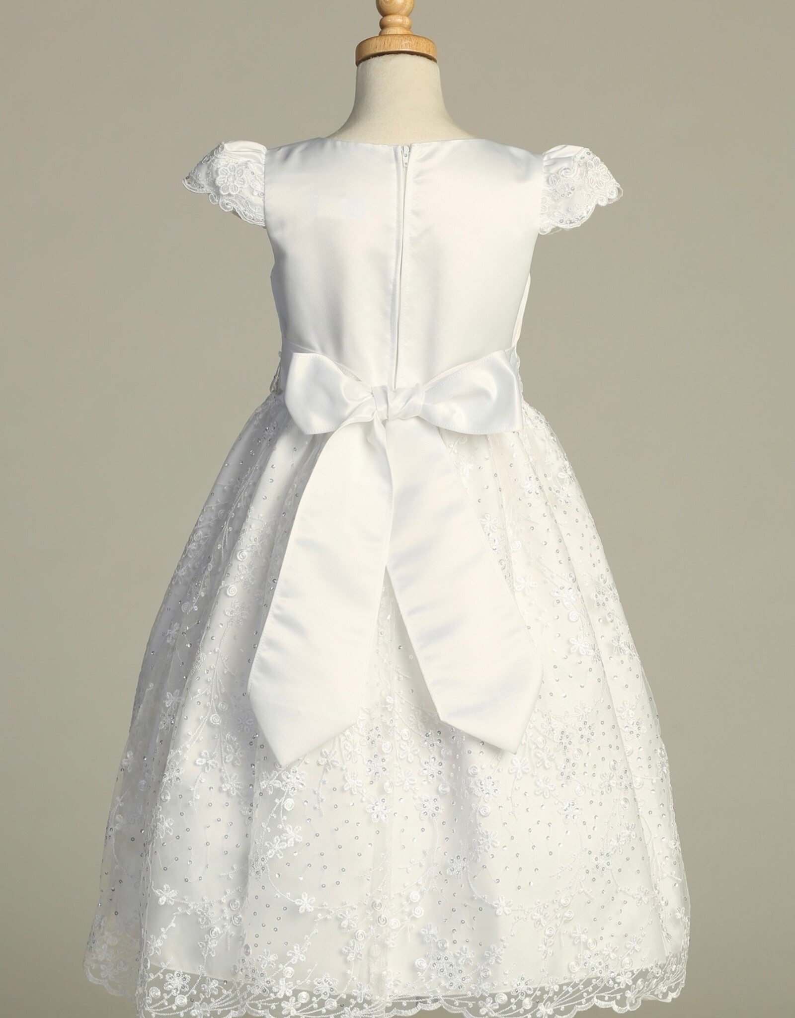 Lito Satin&Embroidered Tulle w/Sequins SP213