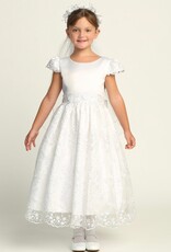 Lito Satin&Embroidered Tulle w/Sequins SP213