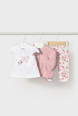 Mayoral Baby Rose Leggings and Jacket set (3 Pc)