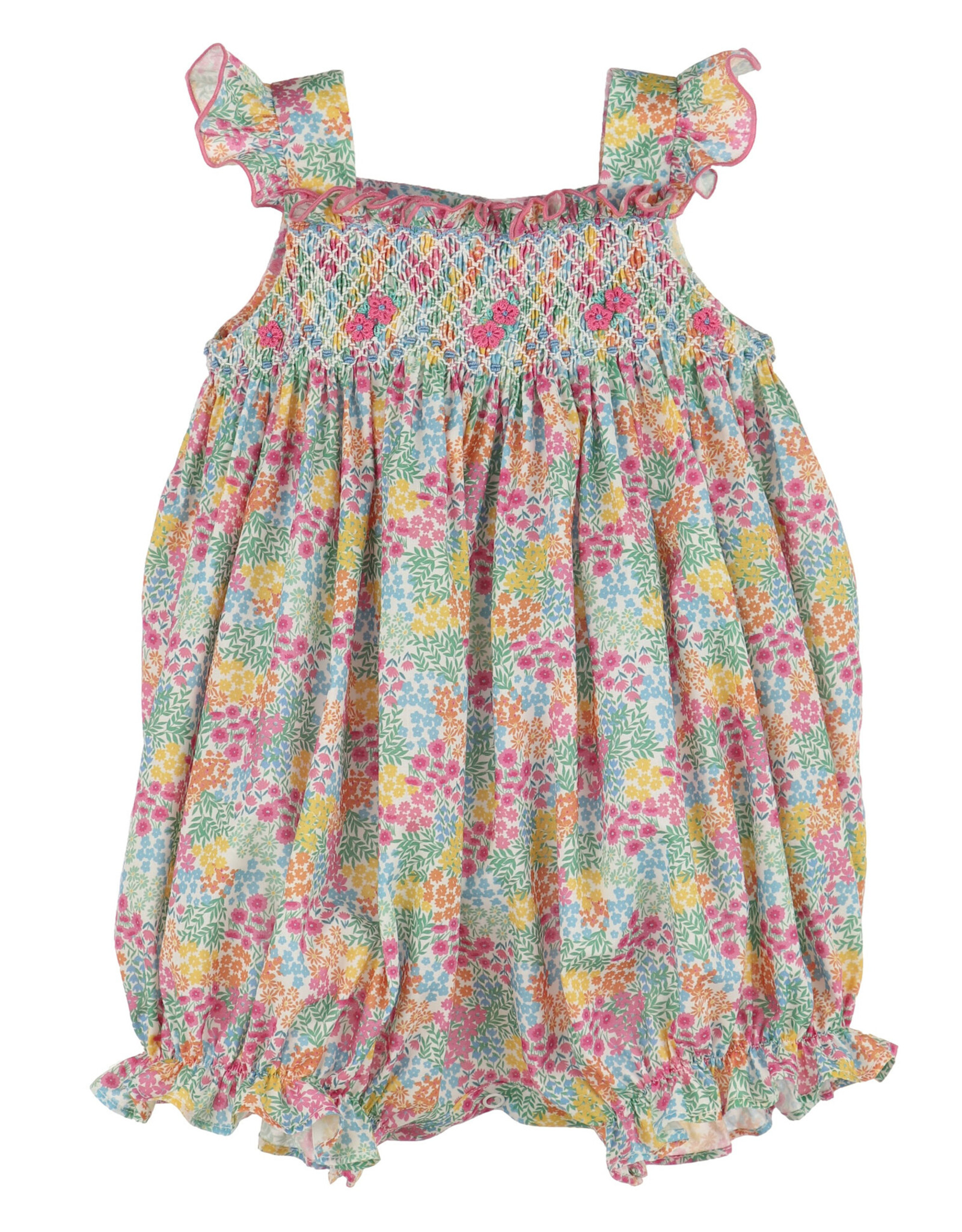 Casero Floral Jamboree Smocked Bubble