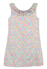 Casero Fuchsia Wildflowers Ruffle Dress