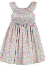 Casero Fuchsia Wildflowers Smock Dress