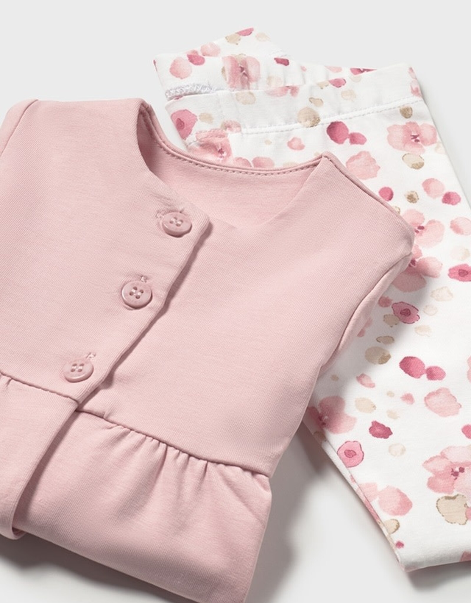 Mayoral Baby Rose Leggings and Jacket set (3 Pc)