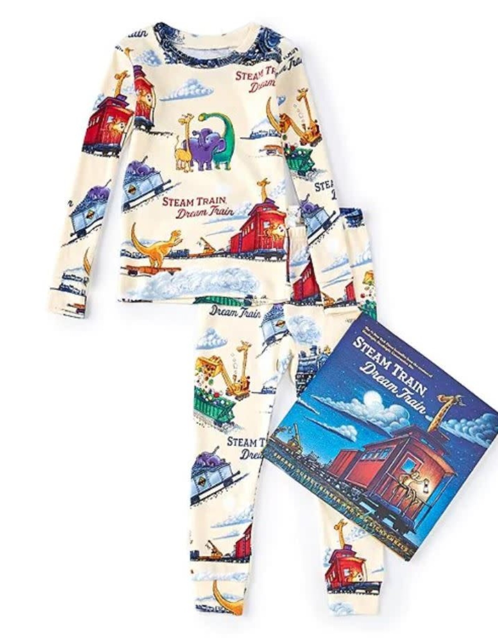 Books to Bed Steam Train Dream Train PJ & Book Set
