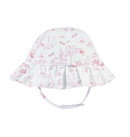 Baby Club Chic Pink Toile Bunnies Sun Hat