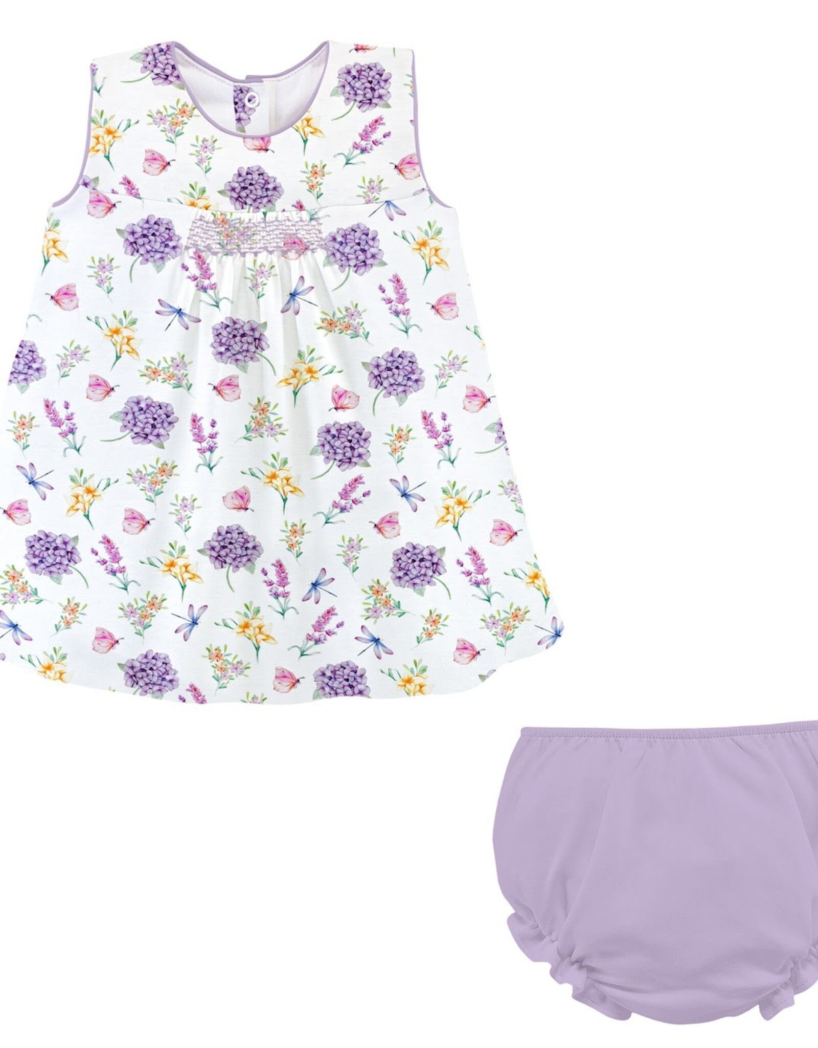 Baby Club Chic Butterfly Garden Smocked Dress and Panty