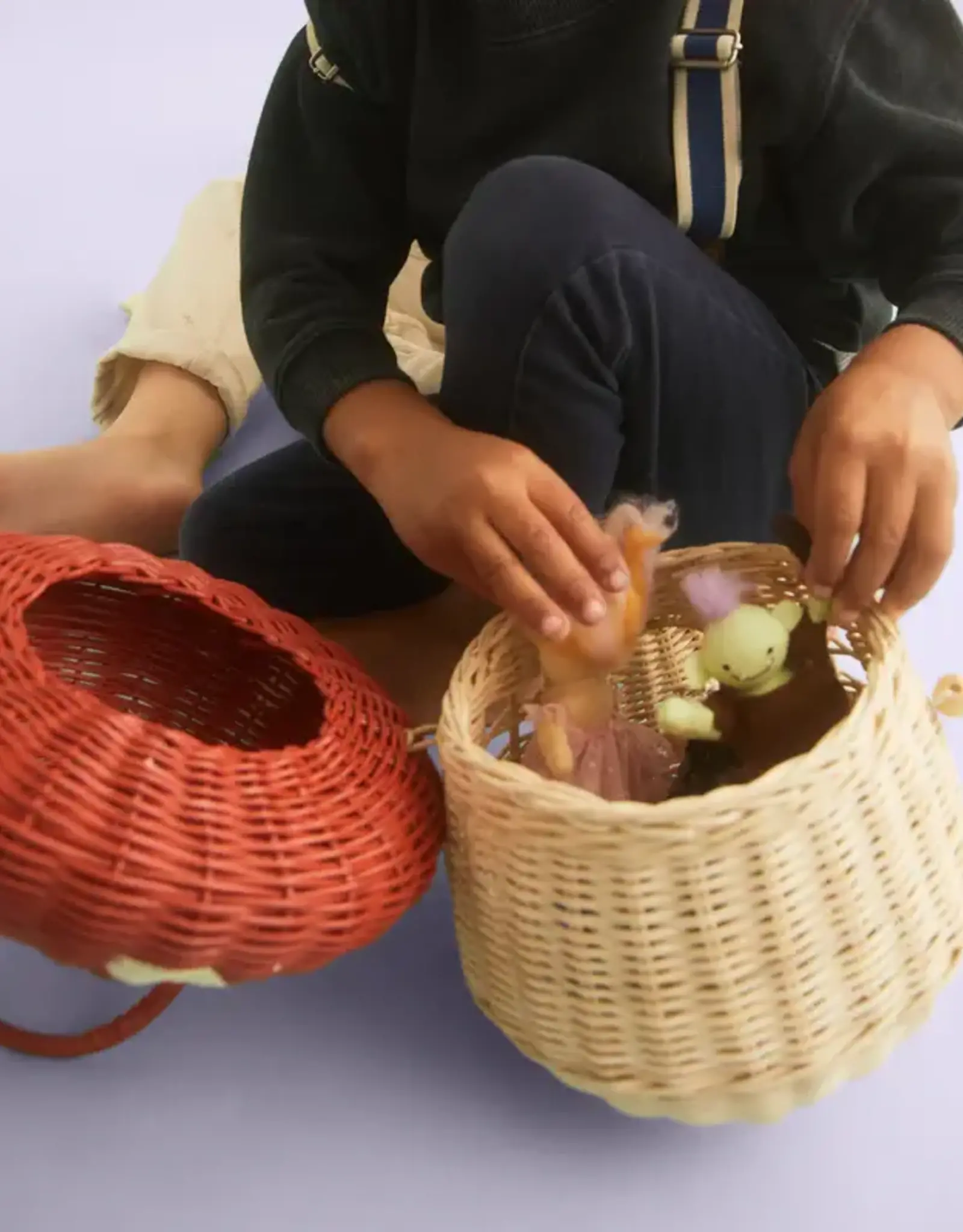 Olli Ella Rattan Mushroom Basket