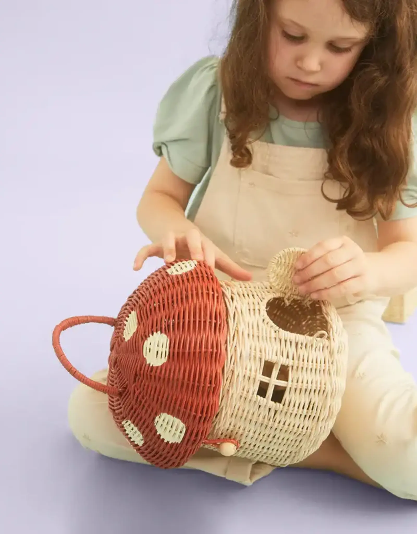 Olli Ella Rattan Mushroom Basket