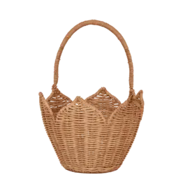 Olli Ella Poinsettia Carry Basket