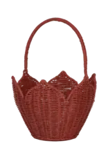 Olli Ella Poinsettia Carry Basket