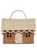 Olli Ella Rattan Gingerbread Casa Clutch