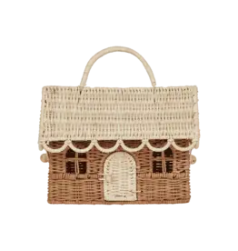 Olli Ella Rattan Gingerbread Casa Clutch