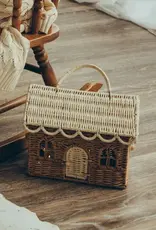 Olli Ella Rattan Gingerbread Casa Clutch
