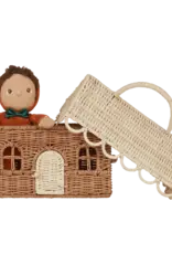 Olli Ella Rattan Gingerbread Casa Clutch