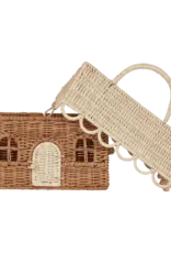 Olli Ella Rattan Gingerbread Casa Clutch