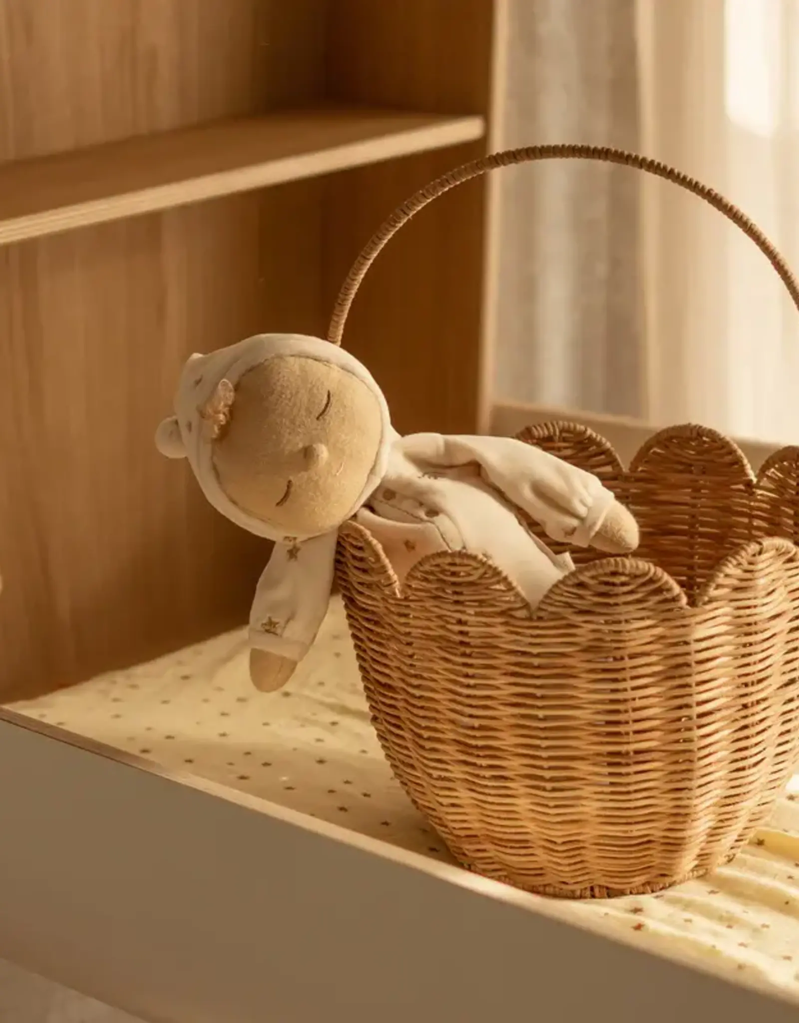 Olli Ella Rattan Tulip Carry Basket