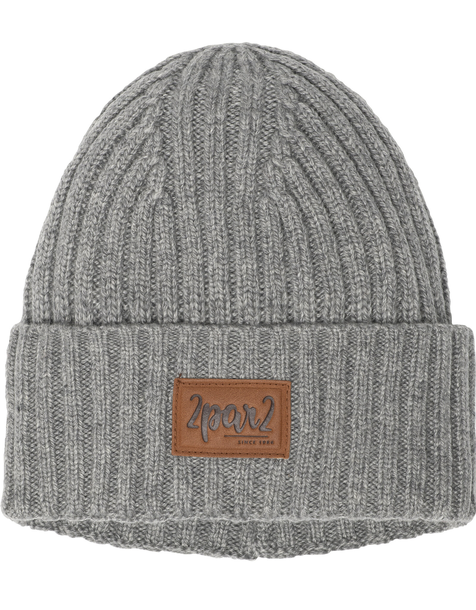 Deux Par Deux Grey Mix Knitted DPD Hat