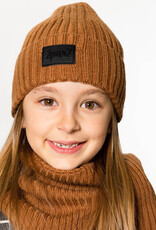 Deux Par Deux Mocha Bisque Knitted Hat