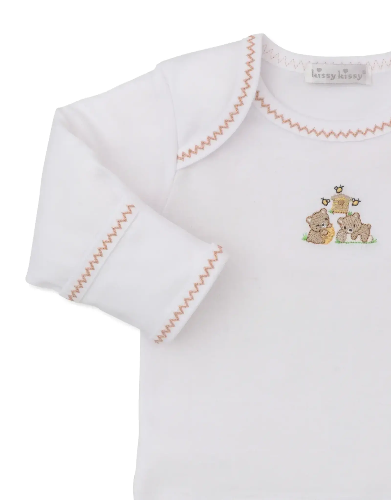 Kissy Kissy Honeybear 2pc Footed Pant Set