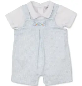 Kissy Kissy Baby Bunny Patch Short Overall Set