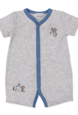 Kissy Kissy Roundup Grey Stripe Shortall