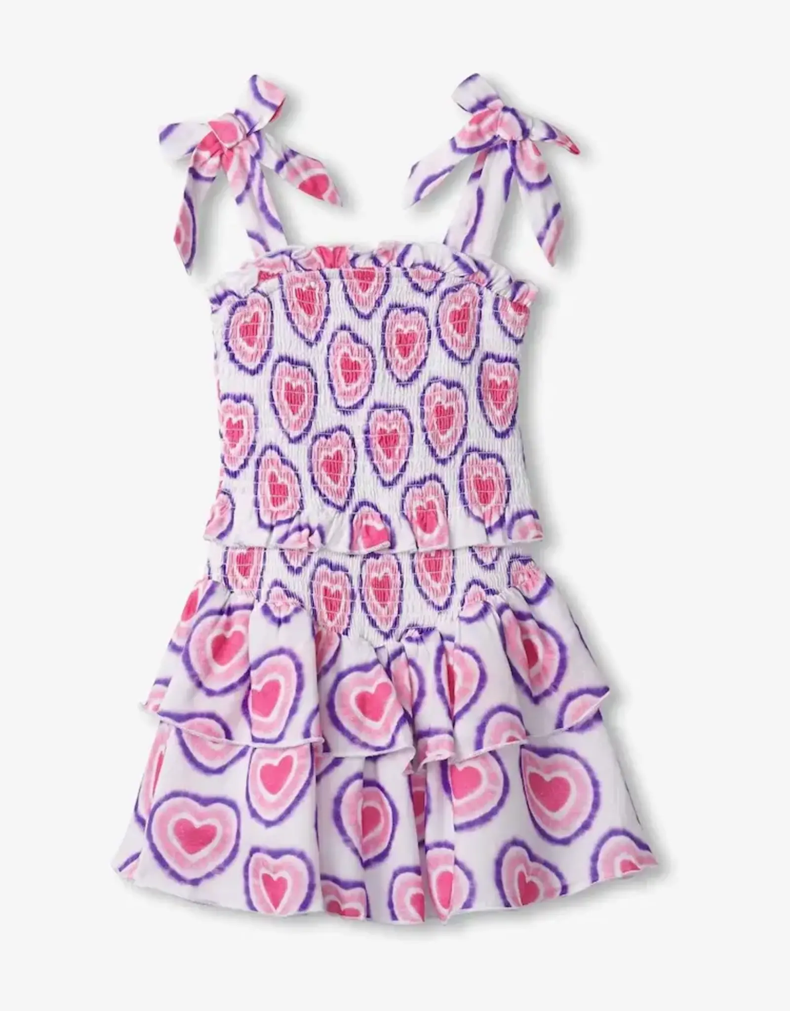 Hatley Glowing Hearts Smocked Angel Dress