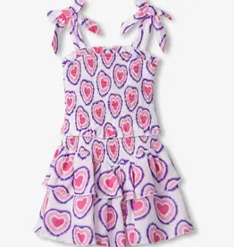 Hatley Glowing Hearts Smocked Angel Dress
