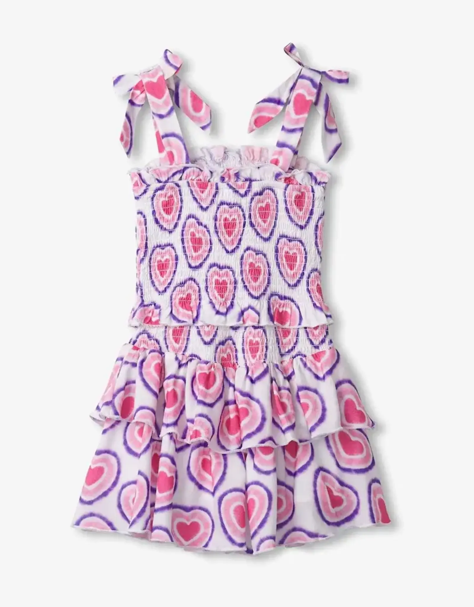 Hatley Glowing Hearts Smocked Angel Dress