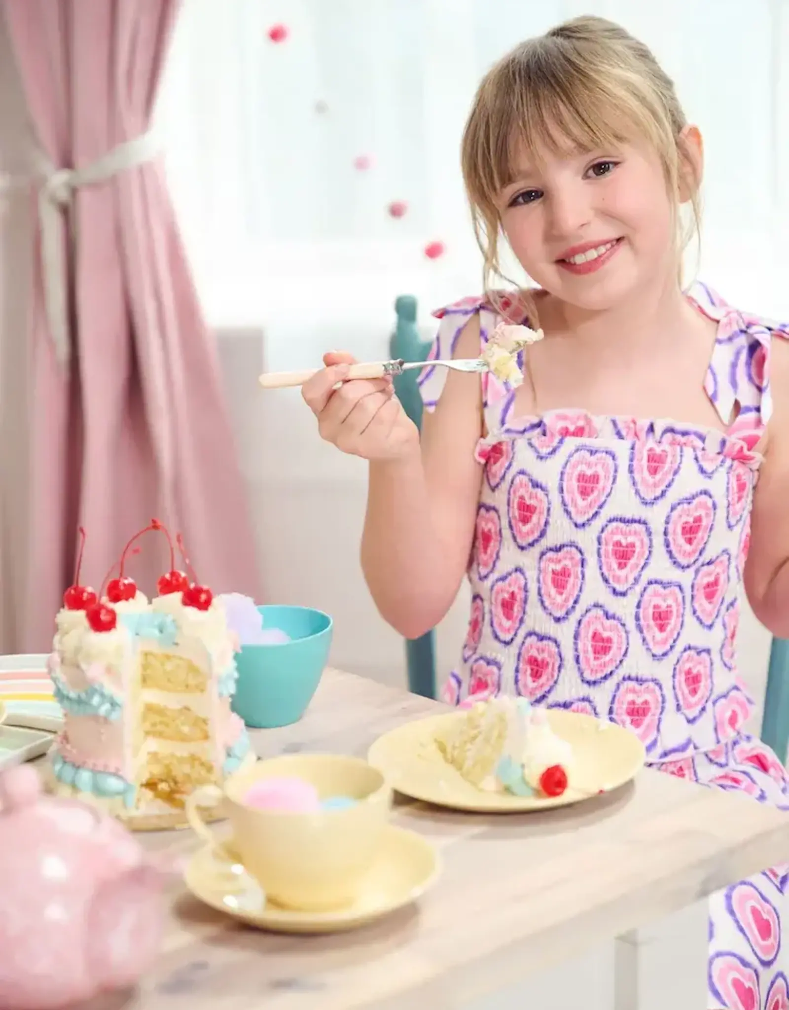 Hatley Glowing Hearts Smocked Angel Dress