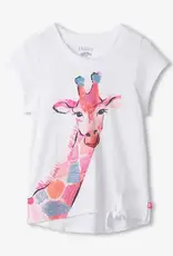 Hatley Happy Giraffe Tie Front Tee