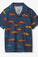 Hatley Vaporwave Cars Jersey Button Down