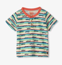 Hatley Pick Up Truck Bamboo Henley Tee