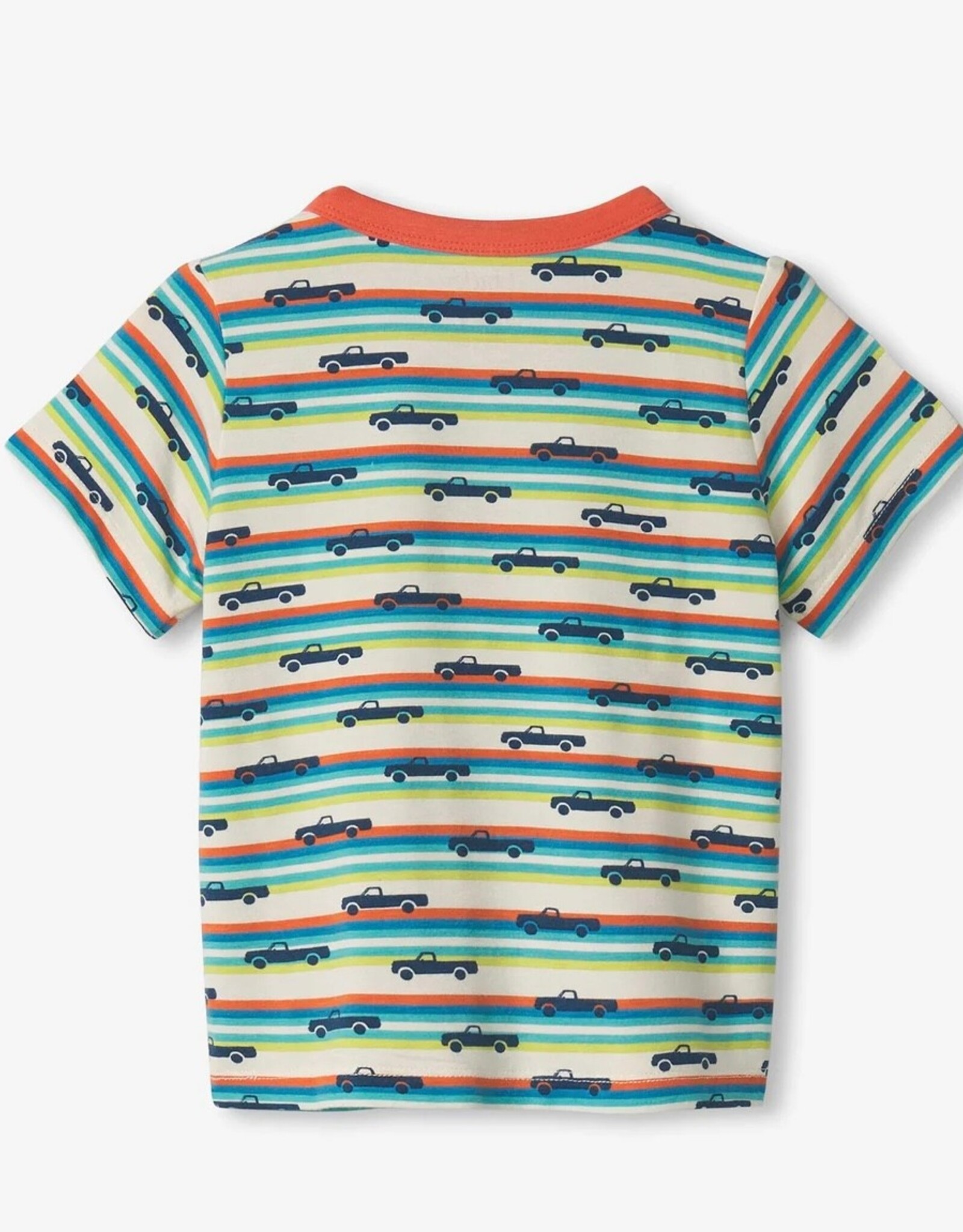Hatley Pick Up Truck Bamboo Henley Tee