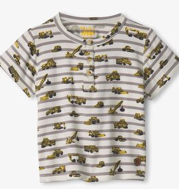 Hatley Construction Bamboo Henley T-Shirt
