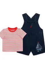 Little Me Sailboat Knit Shortall