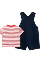 Little Me Sailboat Knit Shortall