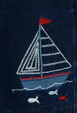 Little Me Sailboat Knit Shortall