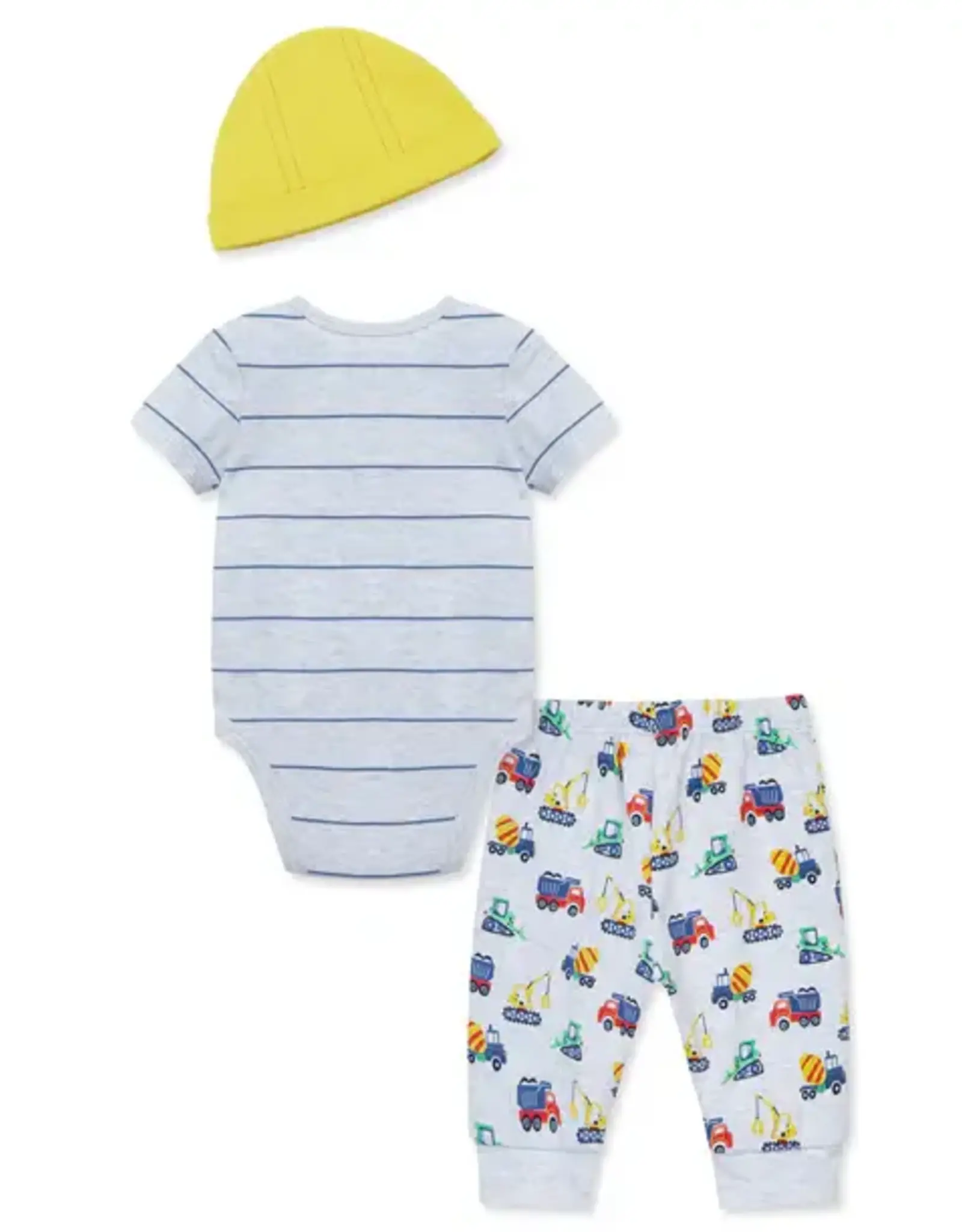 Little Me Construction Bodysuit & Pant Set