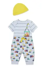 Little Me Construction Bodysuit & Pant Set