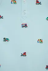 Little Me Trucks Romper & Hat