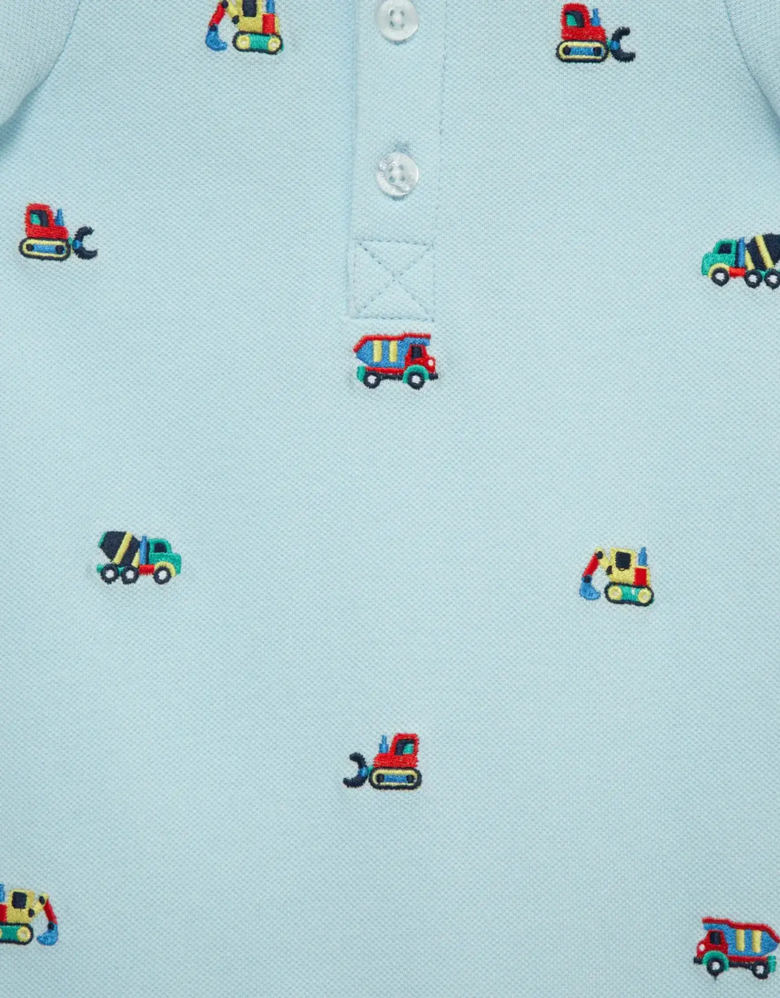 Little Me Trucks Romper & Hat