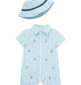 Little Me Sailor Romper & Hat