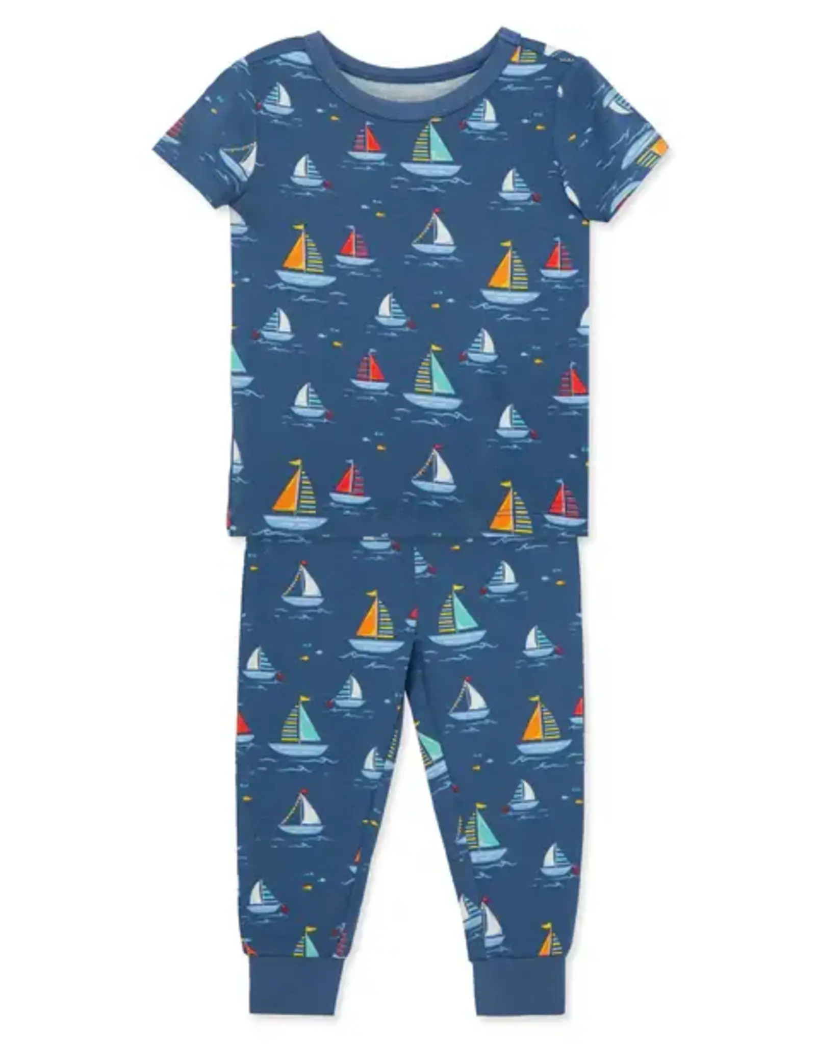 Little Me Sailboat 4-Piece Pajama Set