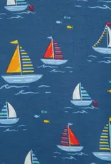 Little Me Sailboat Zip Front Pajama