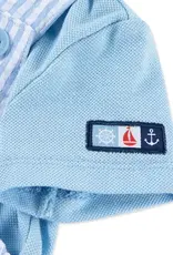 Little Me Sailboat Woven Shortall Set