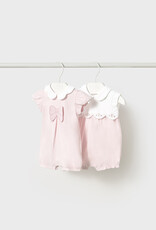 Mayoral Flowers Pink 2 Short bodysuit set