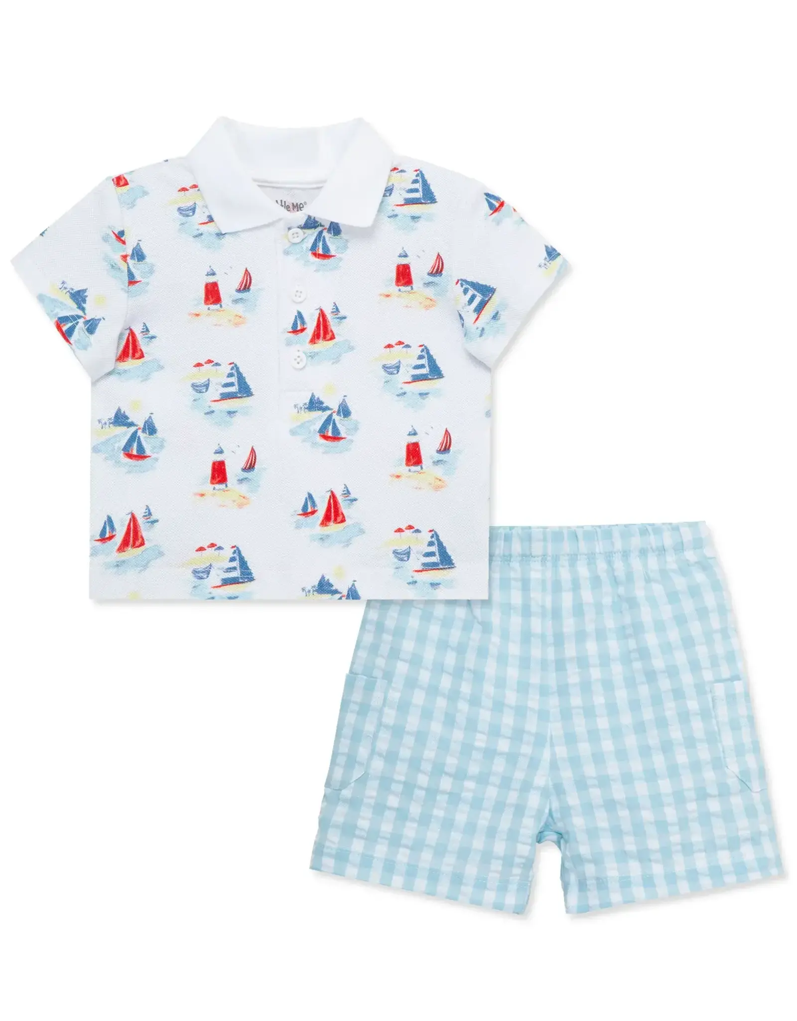 Little Me Breezy Short Set