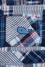 Little Me Patchwork Woven Shortall Set
