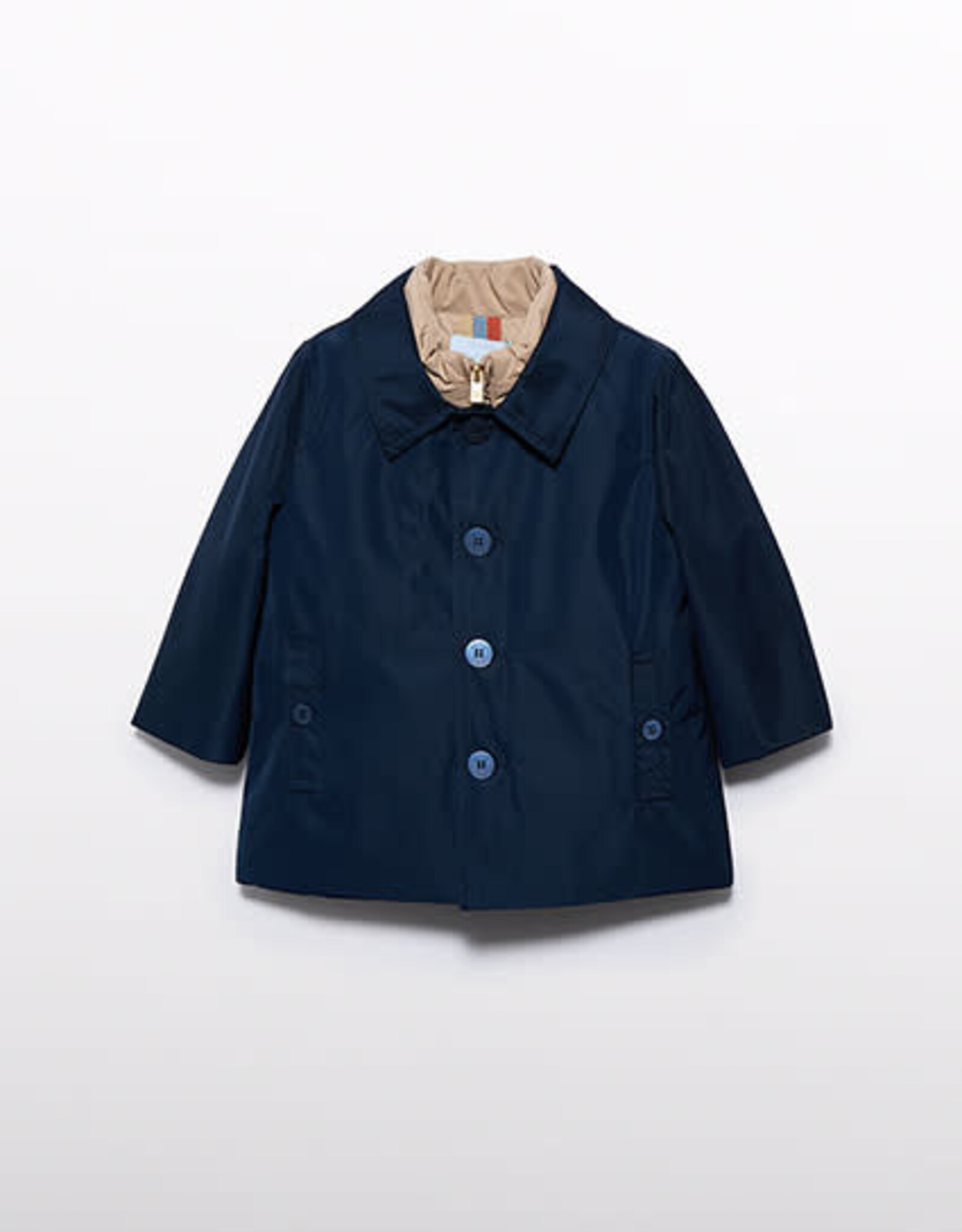 Abel & Lula Boys Navy Trench Coat w/ interior vest