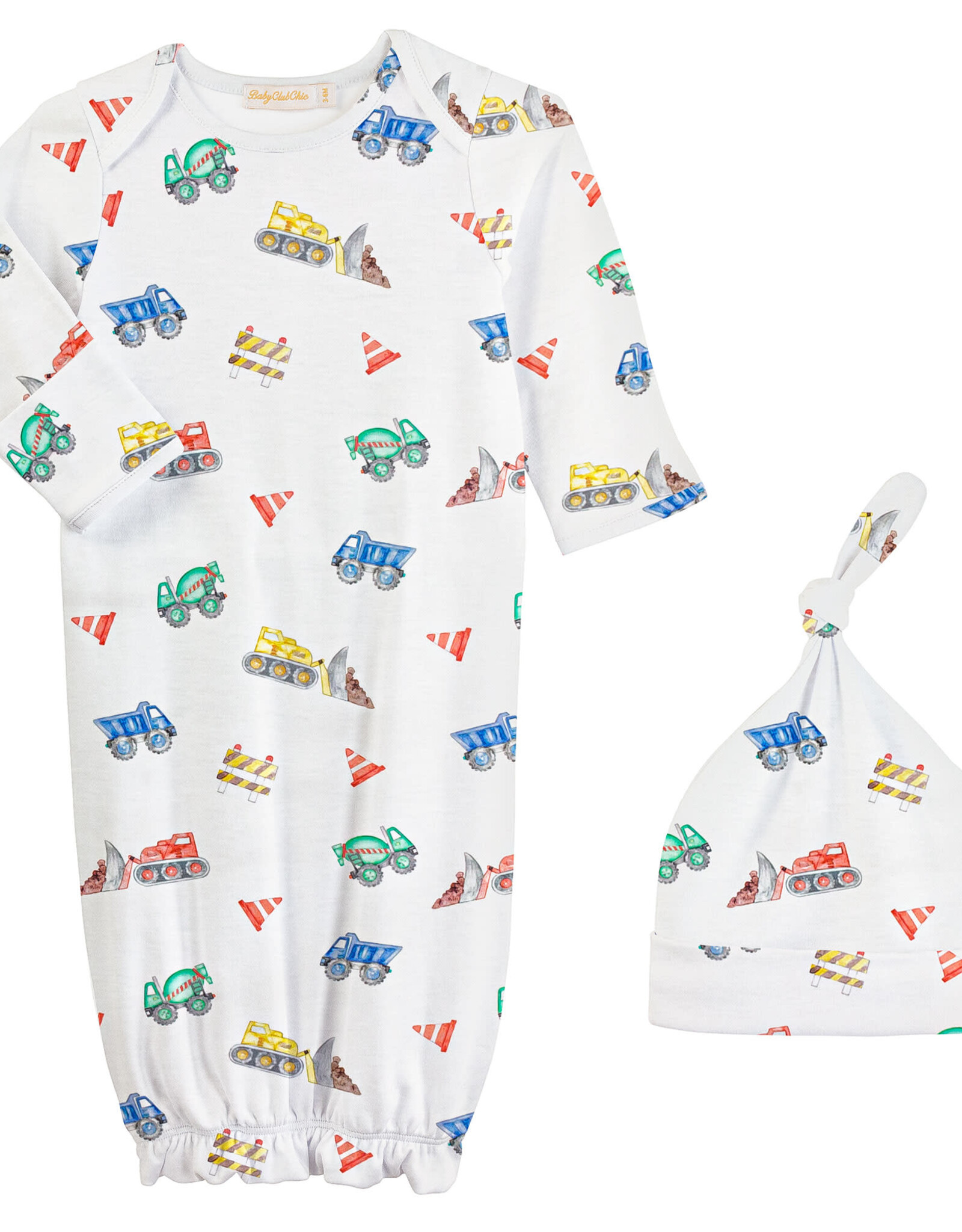Baby Club Chic Construction Gown and Hat